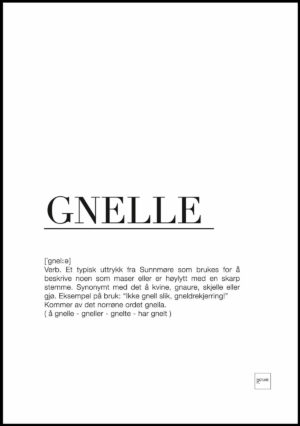 Gnelle poster