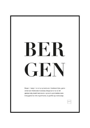 bergen poster