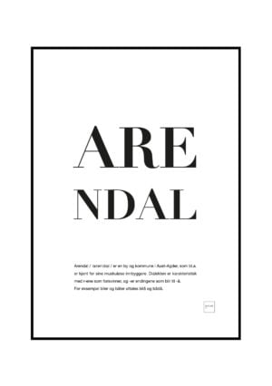arendal poster