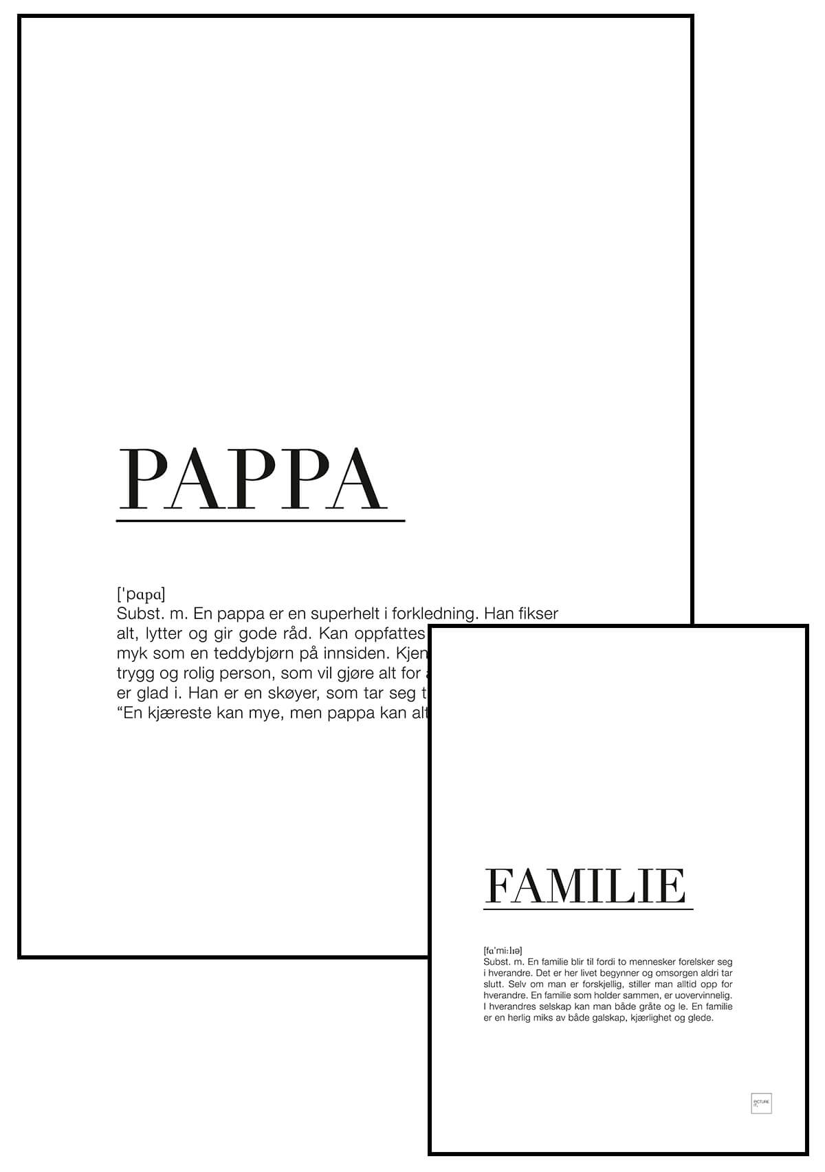 PAPPA + FAMILIE -