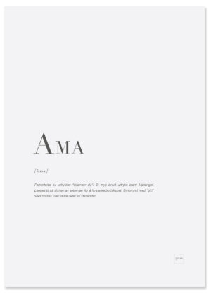 AMA-poster