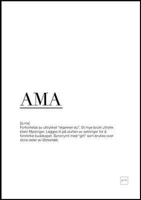 AMA-poster