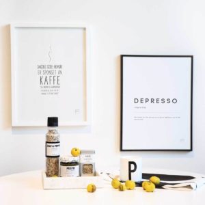 KAFFE + DEPRESSO plakat sett