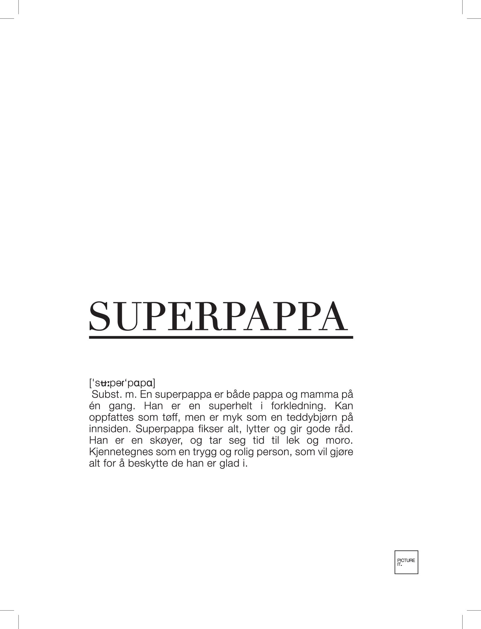 SUPERPAPPA poster - understreket