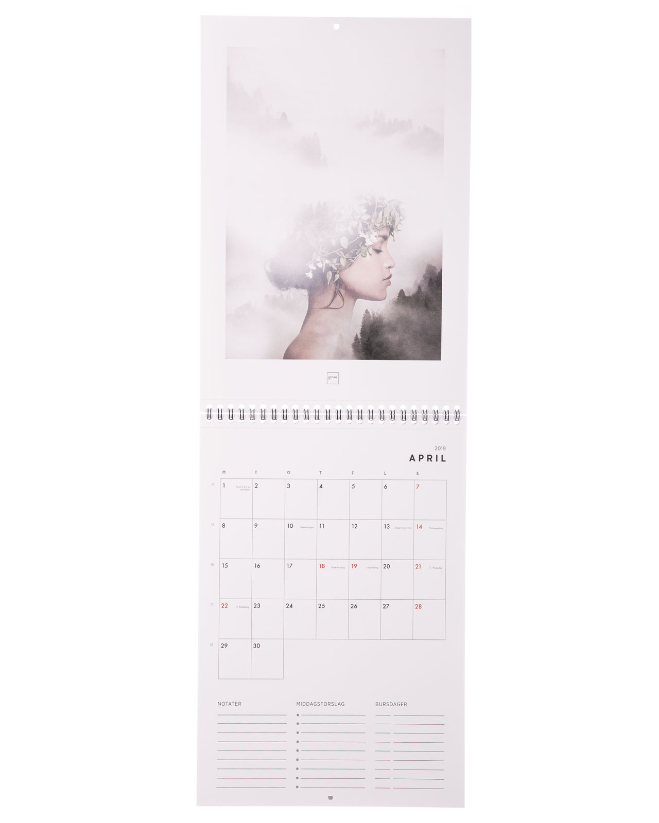 Kalender 2019 – April