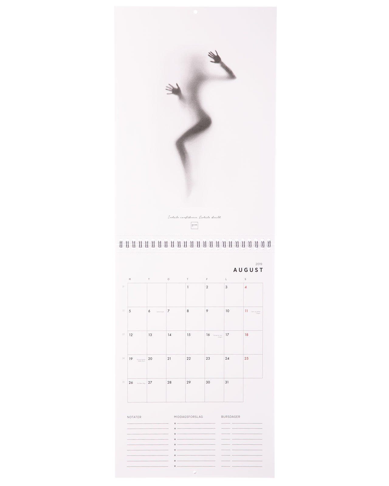 Kalender 2019 – August