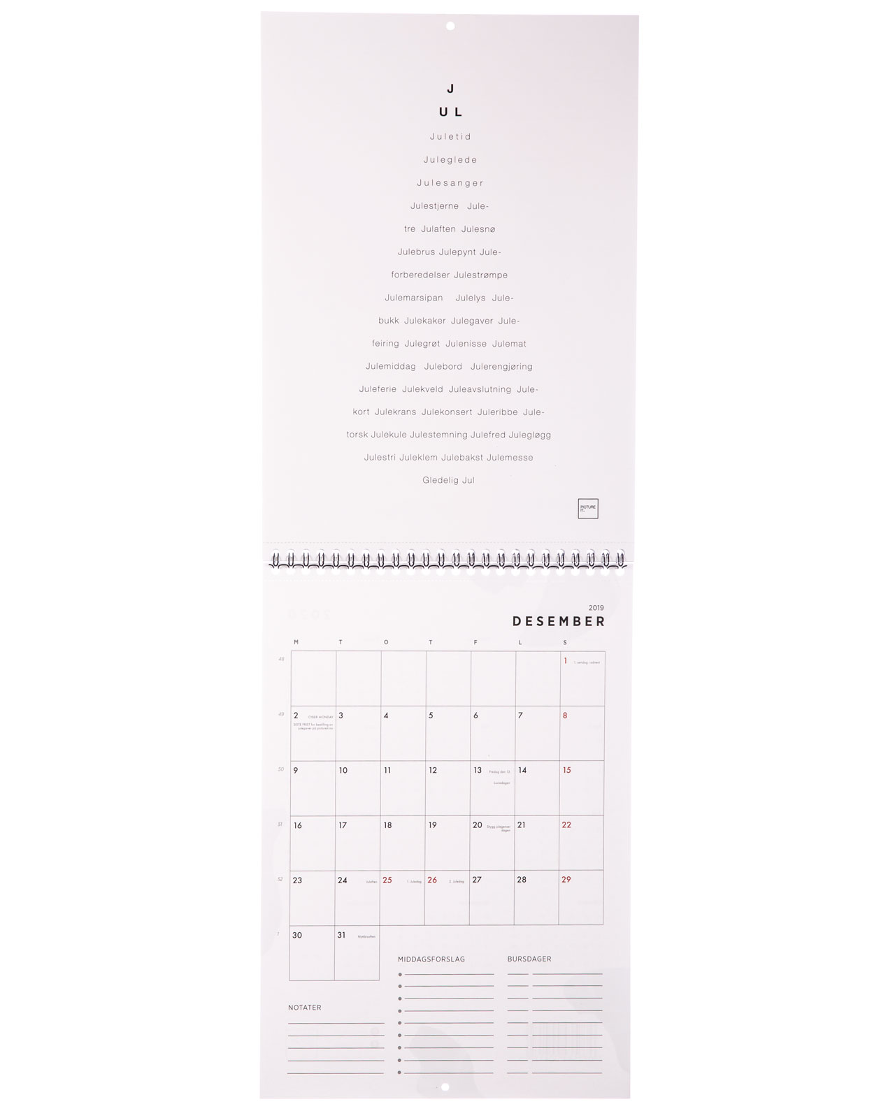Kalender 2019 – Desember