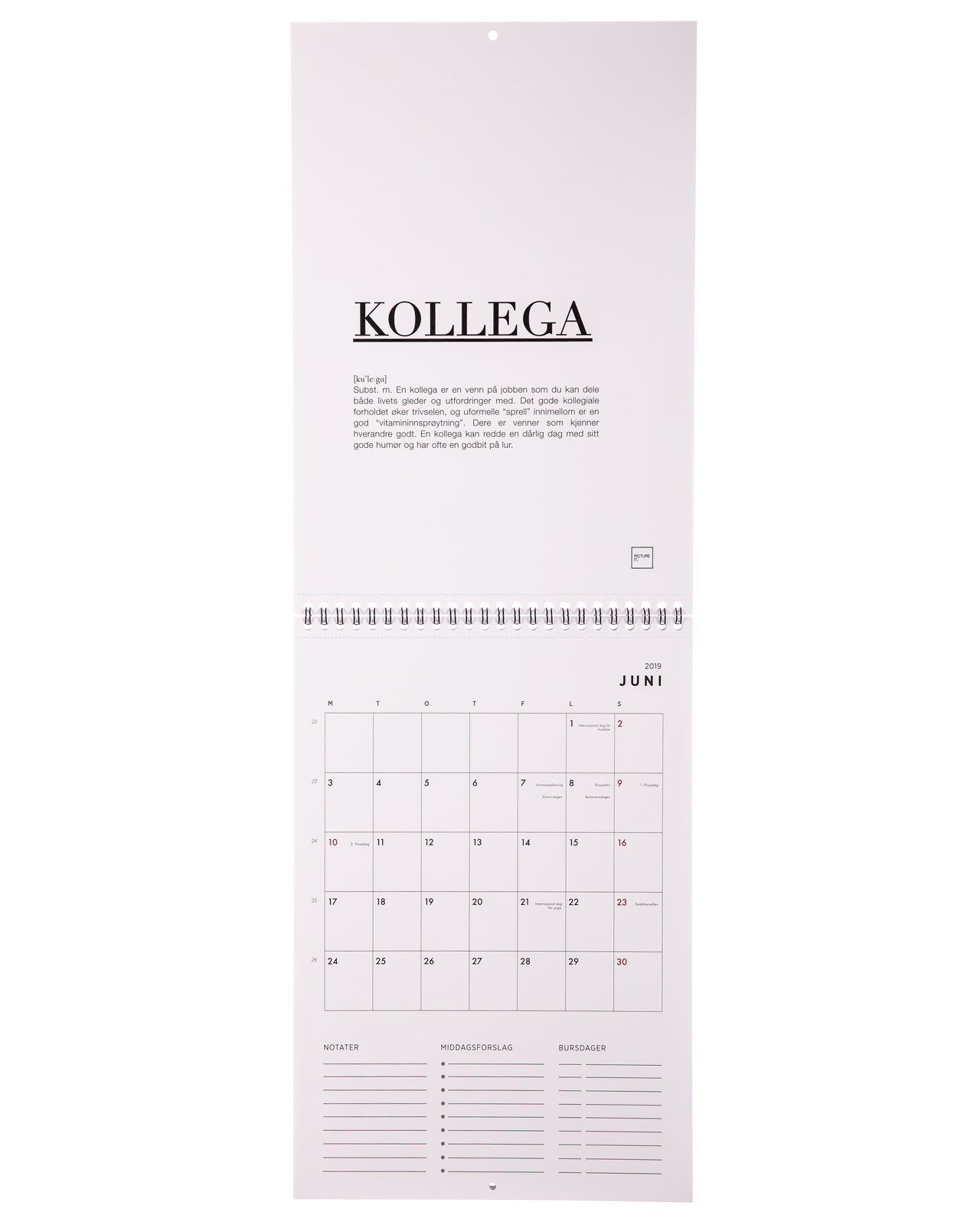 Kalender 2019 – Juni