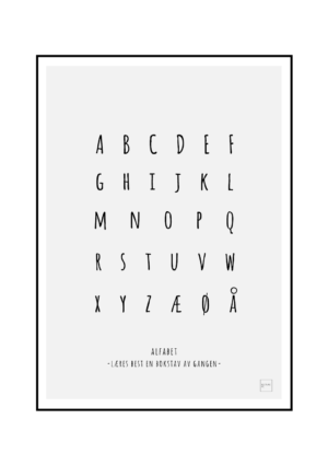 alfabetet poster fra pictureit