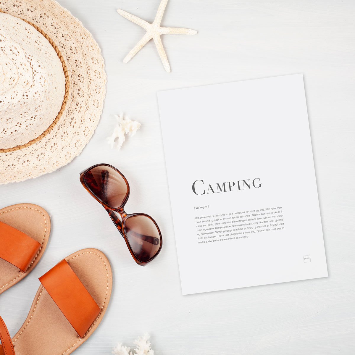 Camping kort (A5)