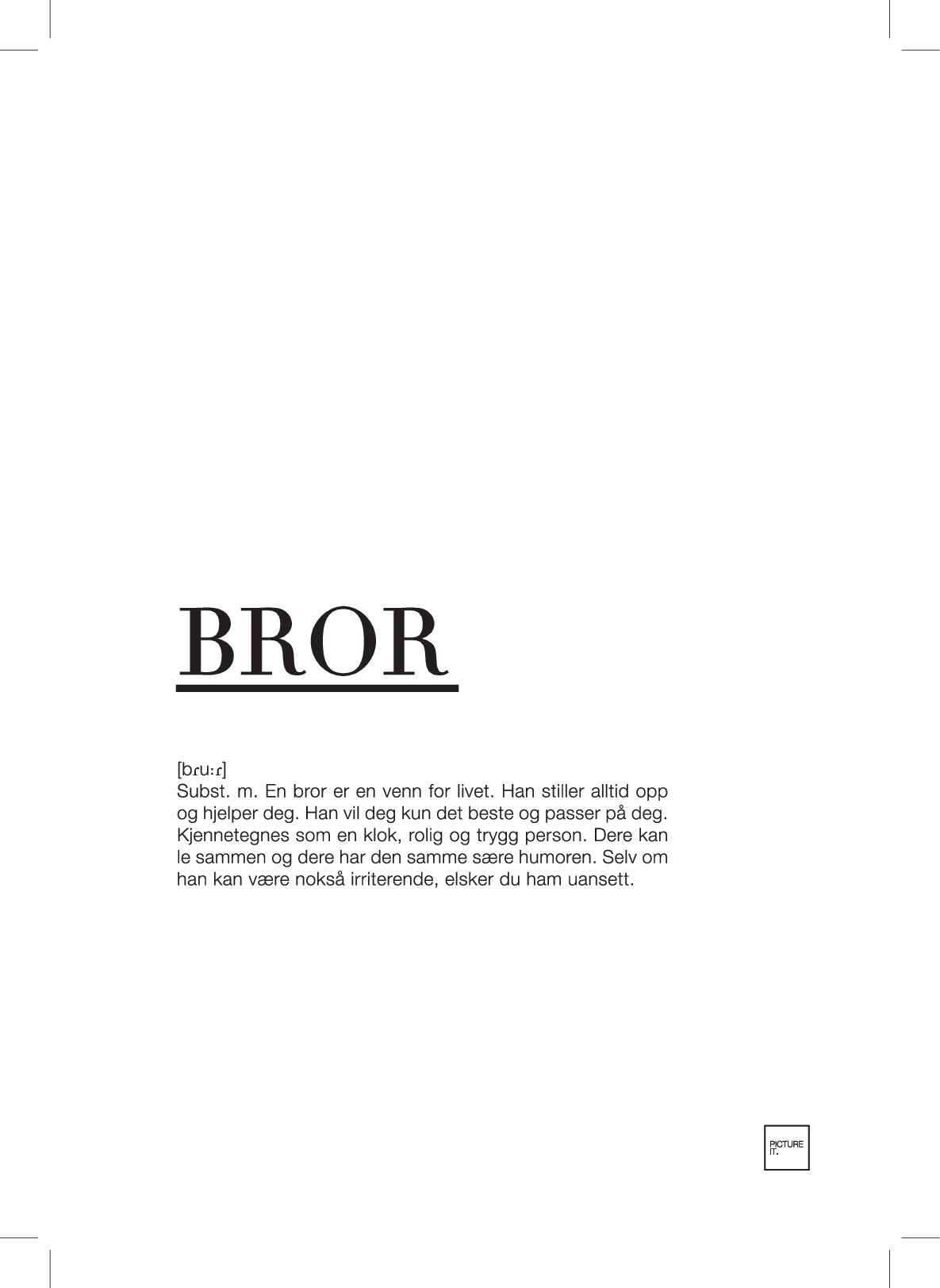Bror-A5-kort