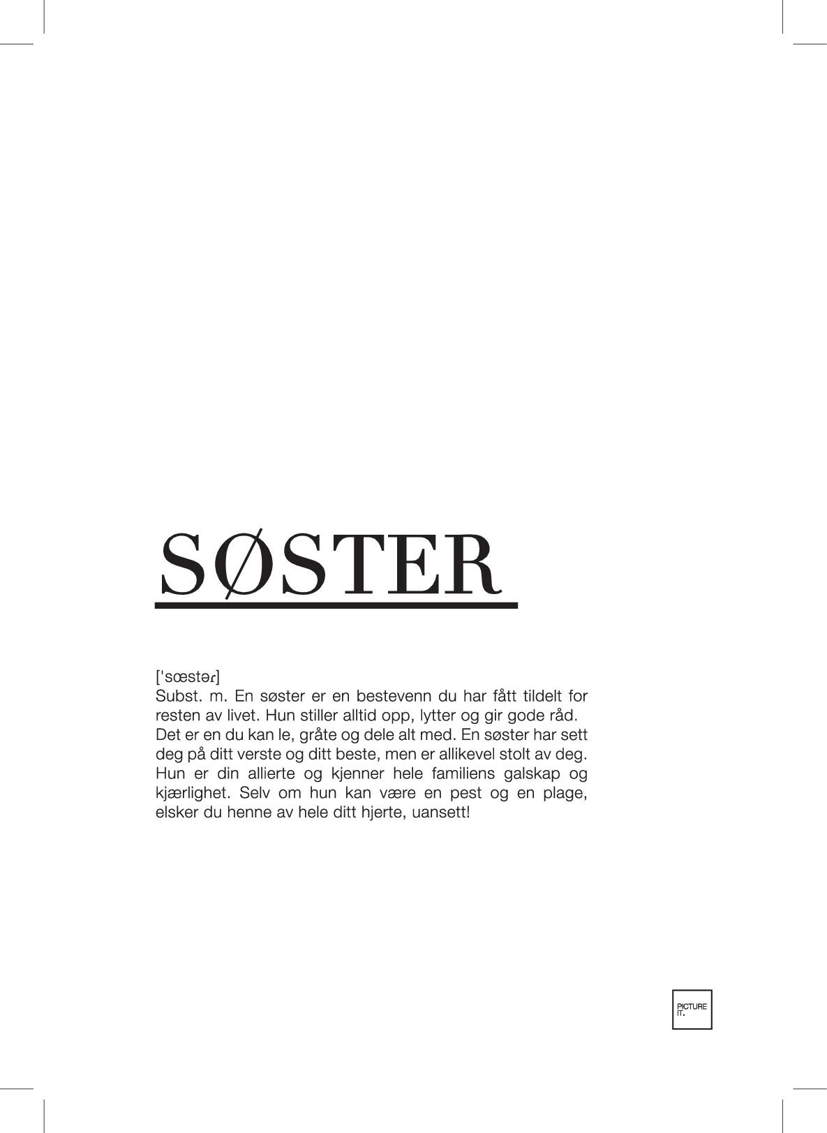 SØSTER-A5-kort