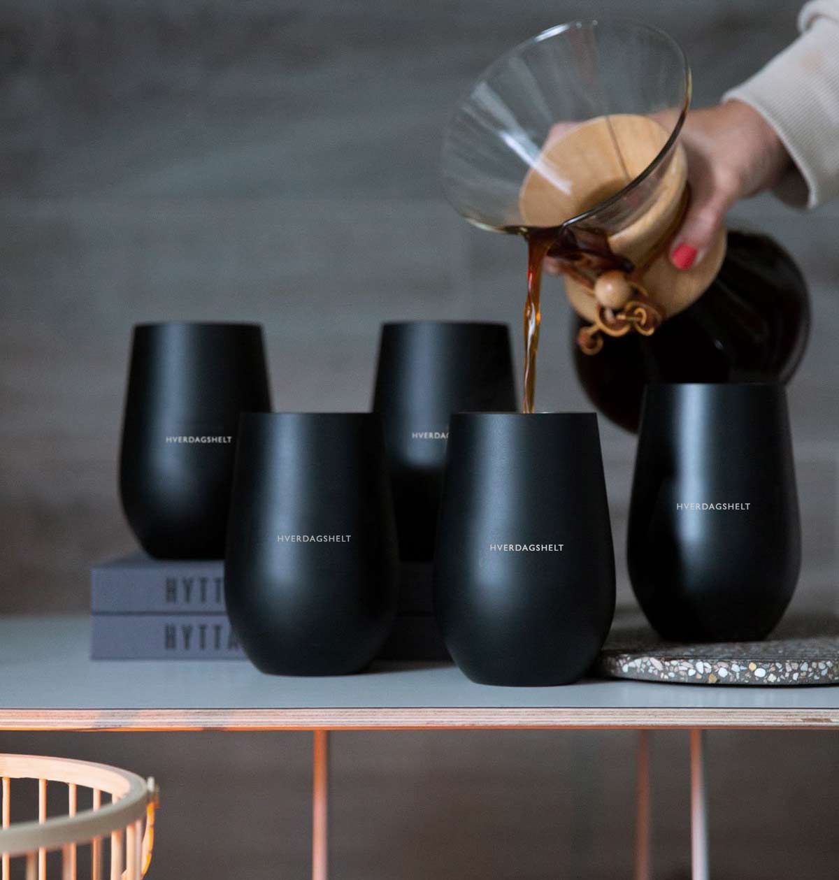 5 pk termo kaffekopper