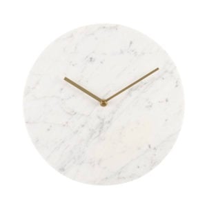 Hvit marmor klokke - stor