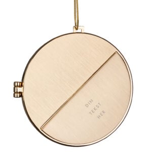 Din tekst på julepynt gull