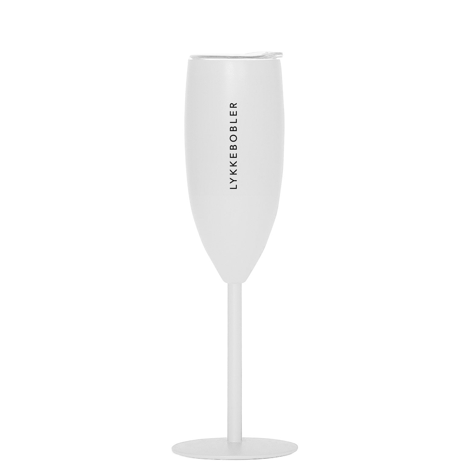 Termo-champagneglass, LYKKEBOBLER, hvit Termo-champagneglass, LYKKEBOBLER, hvit