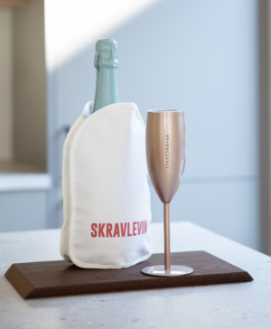 LYKKEDRÅPER termo-champagneglass